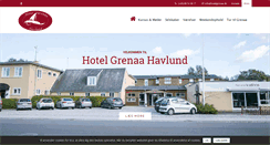 Desktop Screenshot of hotelgrenaahavlund.dk